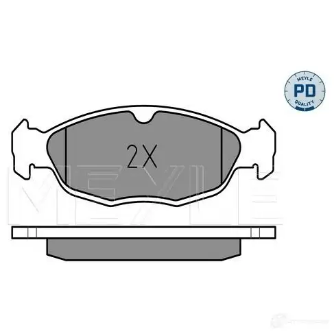 Тормозные колодки дисковые, комплект MEYLE 025 205 4716/PD 1406965 7563 D688 20547 изображение 1