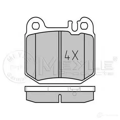 Тормозные колодки, комплект MEYLE 1407327 MBP0275 23 157 0252315716
