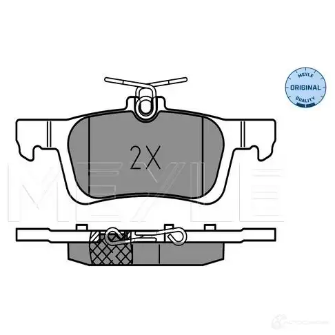 Тормозные колодки дисковые, комплект MEYLE 025 258 4116 25842 2584 1 1408030 изображение 0