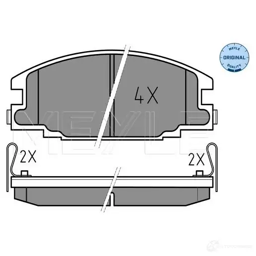 Тормозные колодки дисковые, комплект MEYLE 7253 D363 1407137 21543 025 215 4316/W