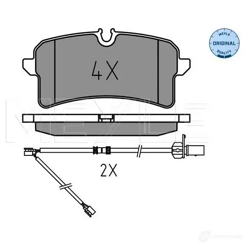 Тормозные колодки дисковые, комплект MEYLE MBP1740 1407882 025 246 4317 246 43