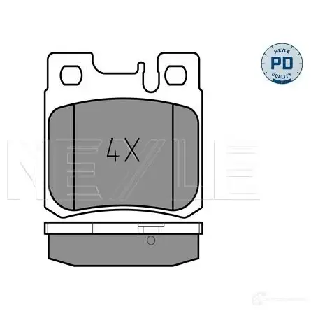Тормозные колодки дисковые, комплект MEYLE 2 1197 MBP0091PD 1407059 025 211 9715/PD