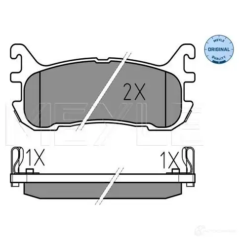 Тормозные колодки дисковые, комплект MEYLE 025 233 8713/W 1407410 233 87 23388 изображение 0