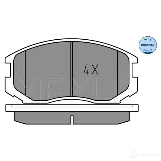 Тормозные колодки дисковые, комплект MEYLE 2 1650 025 216 5015 MBP0173 1407166 изображение 0