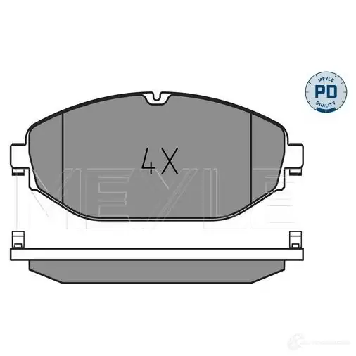 Тормозные колодки дисковые, комплект MEYLE 22097 025 220 7619/PD 1407278 2207 6 изображение 0