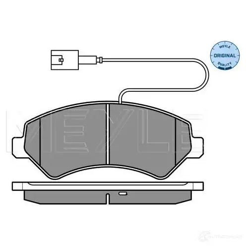 Тормозные колодки дисковые, комплект MEYLE 2 4466 025 244 6619/W2 1407811 24467 изображение 1