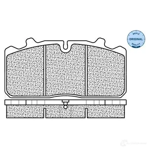 Тормозные колодки дисковые, комплект MEYLE MBP0712 29 088 025 290 8826 1408049 изображение 1