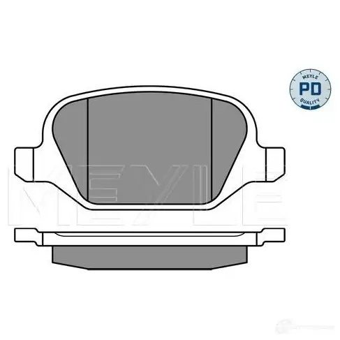 Тормозные колодки дисковые, комплект MEYLE 236 01 MBP0400PD 025 236 0113/PD 1407507