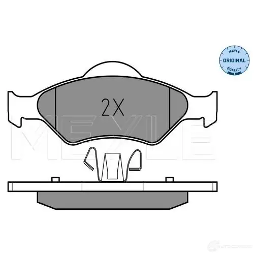 Тормозные колодки дисковые, комплект MEYLE 025 232 0018 MBP0286 23 200 1407343 - Изображение 1