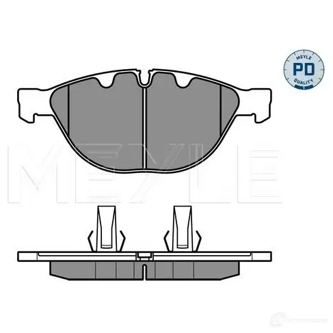 Тормозные колодки дисковые, комплект MEYLE 237 91 1407589 025 237 9120/PD MBP0449PD изображение 1