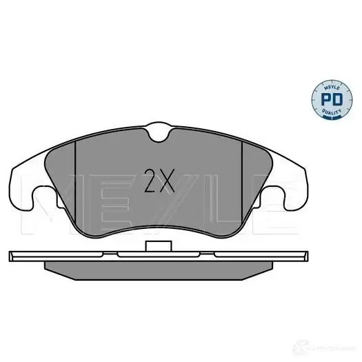 Тормозные колодки дисковые, комплект MEYLE 025 222 5219/PD 1437615303 04R4U 2 изображение 1
