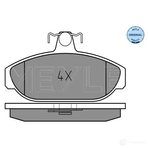 Тормозные колодки дисковые, комплект MEYLE MBP0099 1407067 025 212 6617 2 1266