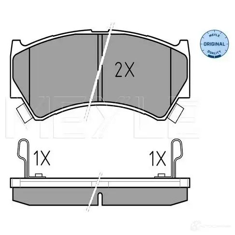 Тормозные колодки дисковые, комплект MEYLE 025 237 9515/W 1407592 23795 230 06 - Изображение 1
