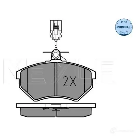 Тормозные колодки дисковые, комплект MEYLE 025 213 6619/W 21 366 MBP0117 1407089 - Изображение 1