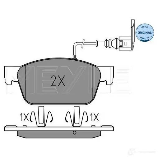 Тормозные колодки дисковые, комплект MEYLE 24624 025 246 2318/W 1407877 24 623 изображение 0