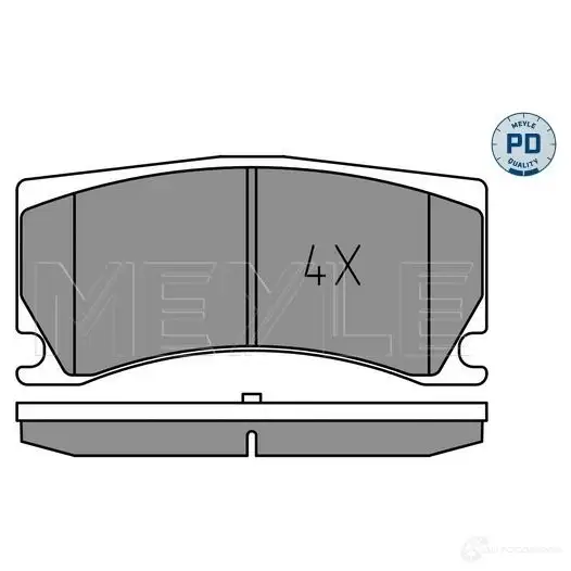 Тормозные колодки дисковые, комплект MEYLE 1437615524 87JA3H T 025 248 5115/PD изображение 0