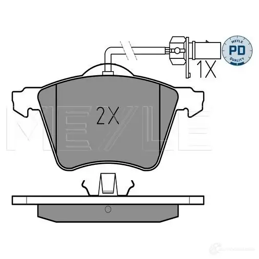 Тормозные колодки дисковые, комплект MEYLE 230 34 1407425 025 234 1819/PD 23418 изображение 0