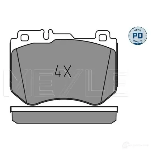 Тормозные колодки дисковые, комплект MEYLE 1437615658 K5 CAR 025 259 9719/PD