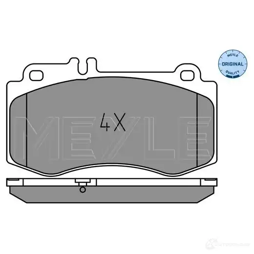 Тормозные колодки дисковые, комплект MEYLE 1437615762 ZWLJ L 025 249 7618 изображение 0