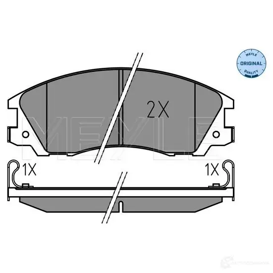 Тормозные колодки дисковые, комплект MEYLE 1407686 24060 025 240 5916 240 59 изображение 0
