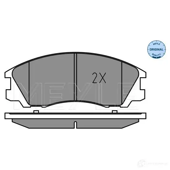 Тормозные колодки дисковые, комплект MEYLE 1407686 24060 025 240 5916 240 59 изображение 1