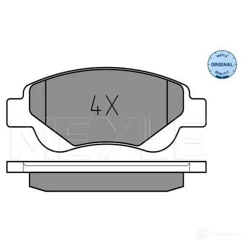 Тормозные колодки дисковые, комплект MEYLE MBP0484 239 59 1407643 025 239 5917