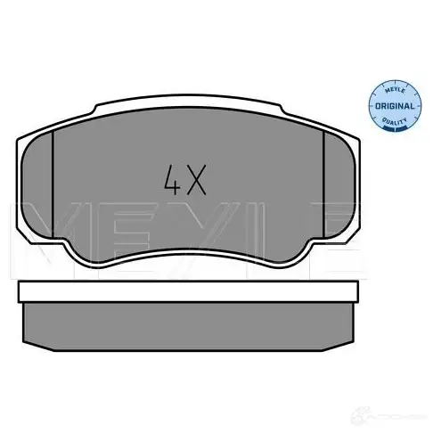 Тормозные колодки дисковые, комплект MEYLE MBP0474 025 239 2120 1407626 23 921