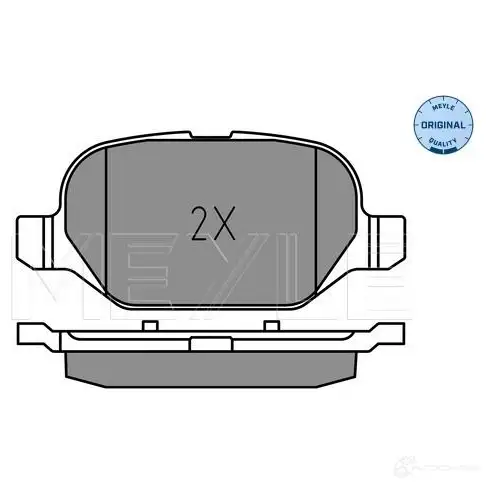 Тормозные колодки дисковые, комплект MEYLE RAXZC S 025 254 1014 1437615429 изображение 1