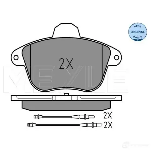 Тормозные колодки дисковые, комплект MEYLE MBP0147 215 04 1407131 025 215 0417/W - Изображение 1