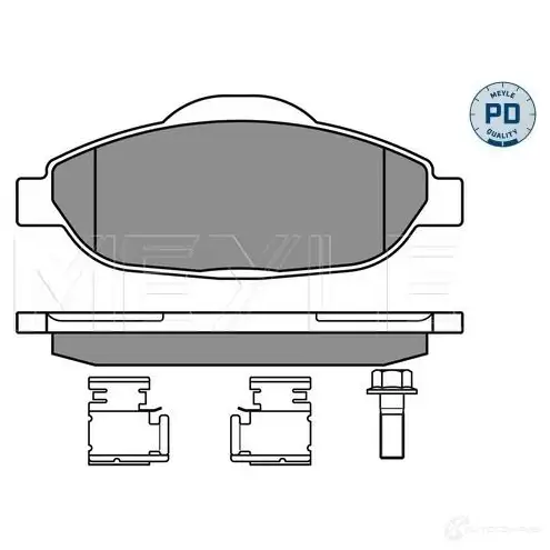 Тормозные колодки дисковые, комплект MEYLE MBP0648PD 2466 0 1407887 025 246 6017/PD