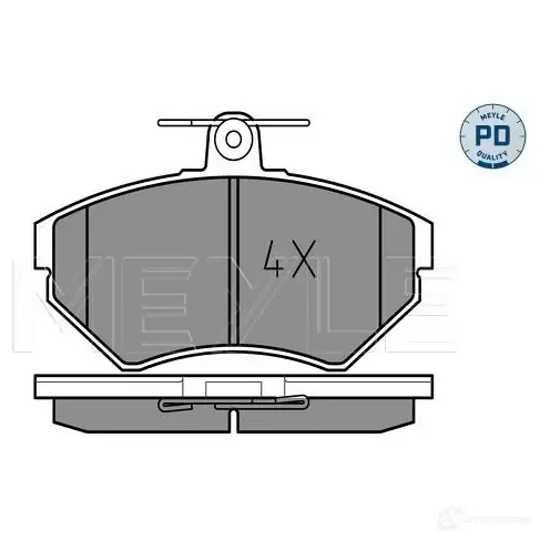 Тормозные колодки дисковые, комплект MEYLE 219 45 MBP0232PD 025 219 4516/PD 1407252