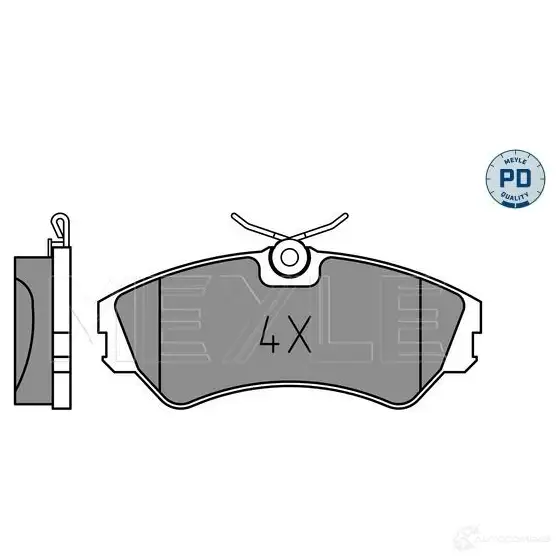 Тормозные колодки дисковые, комплект MEYLE 201 24 1406935 MBP0006PD 025 201 2419/PD