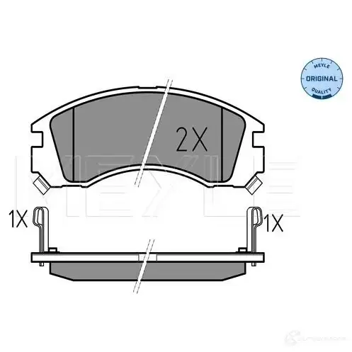 Тормозные колодки дисковые, комплект MEYLE 21768 025 213 6315/W 2136 3 1407088 изображение 0