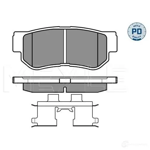 Тормозные колодки дисковые, комплект MEYLE 025 235 4314/PD 1407470 23544 23543 - Изображение 1