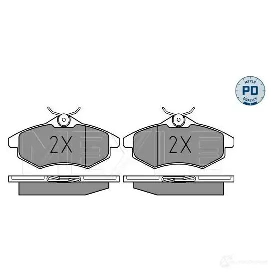 Тормозные колодки дисковые, комплект MEYLE 025 234 0719/PD 1407419 2340 7 MBP0337PD