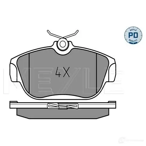 Тормозные колодки дисковые, комплект MEYLE MBP0009PD 025 201 6418/PD 20 164 1406940
