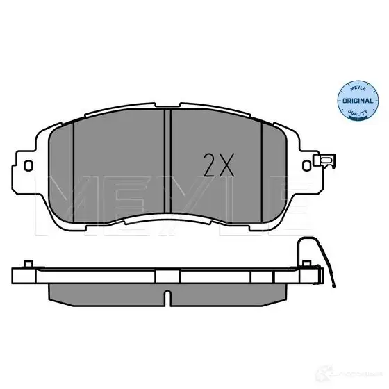 Тормозные колодки дисковые, комплект MEYLE J4 KGCC 1437615603 025 222 3515 - Изображение 1