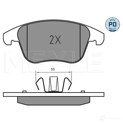 Тормозные колодки дисковые, комплект MEYLE 1437615659 13 XCN 025 222 6920/PD изображение 0
