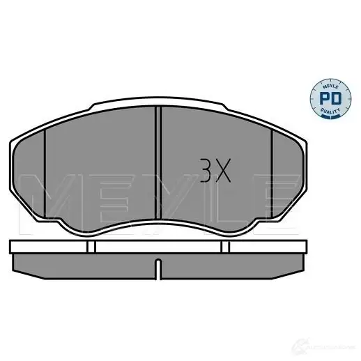 Тормозные колодки дисковые, комплект MEYLE 025 239 1719/PD 2391 7 MBP0807PD 1407622 изображение 2