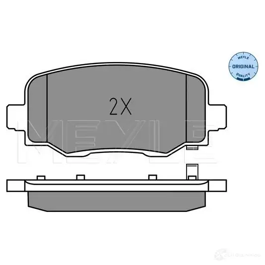 Тормозные колодки дисковые, комплект MEYLE VE1 JR 1437617275 025 257 3418 - Изображение 1