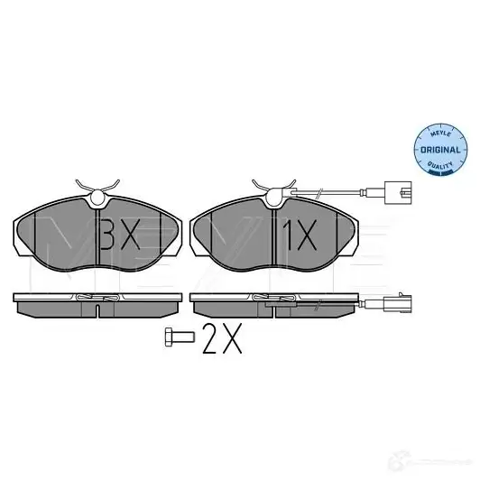 Тормозные колодки дисковые, комплект MEYLE 025 236 0219/W MBP0401 23 602 1407509