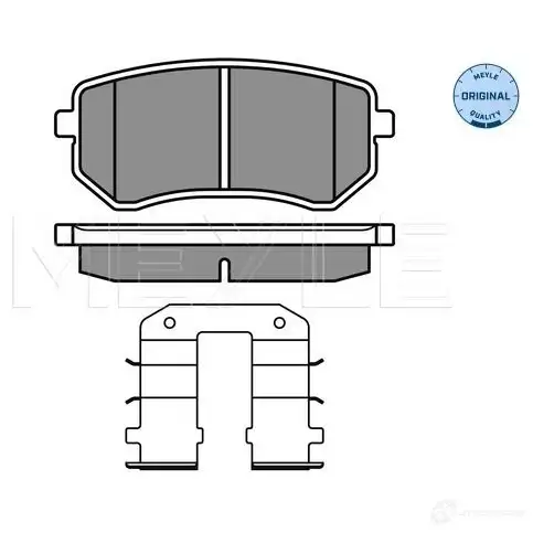 Тормозные колодки дисковые, комплект MEYLE 025 242 7614/W 2 4276 1407743 24479 изображение 0