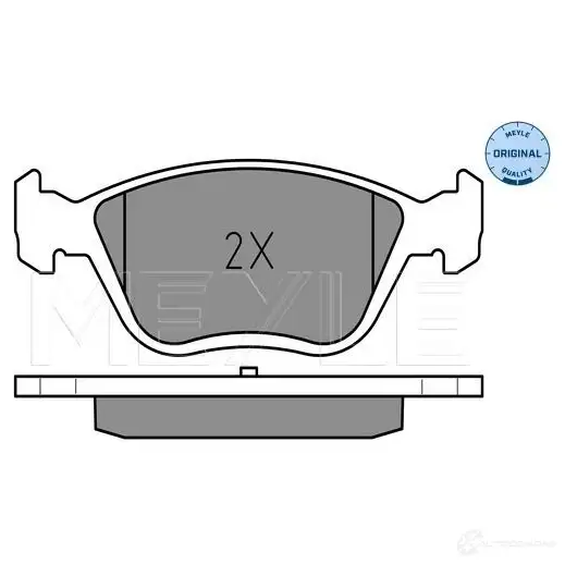 Тормозные колодки дисковые, комплект MEYLE MBP0170 2163 7 1407164 025 216 3719/W - Изображение 1