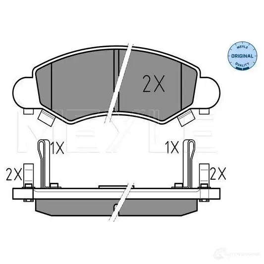 Тормозные колодки дисковые, комплект MEYLE 1407365 2 3253 MBP0302 025 232 5316/W - Изображение 1