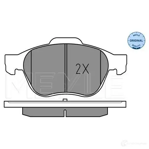 Тормозные колодки дисковые, комплект MEYLE 025 239 9617/W 1407664 2 3996 23998 изображение 1