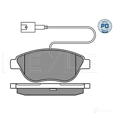 Тормозные колодки дисковые, комплект MEYLE 23 709 23710 1407546 025 237 0919/PD изображение 1