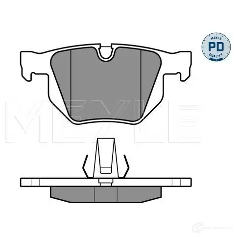Тормозные колодки дисковые, комплект MEYLE 23447 025 212 8217/PD 212 82 1407075 изображение 1