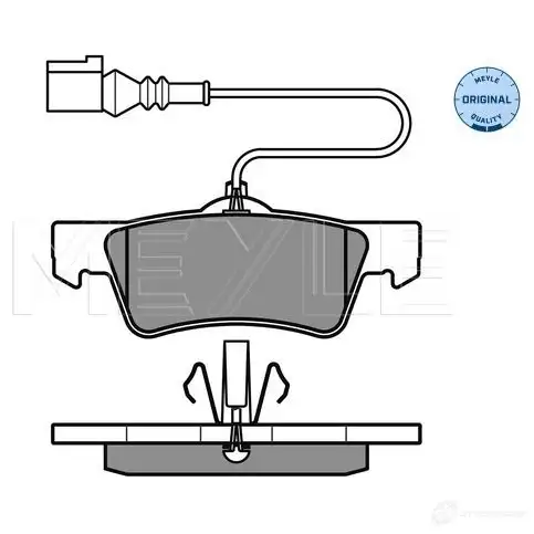 Тормозные колодки дисковые, комплект MEYLE 025 243 6719/W 24368 1407788 2 4367 - Изображение 1