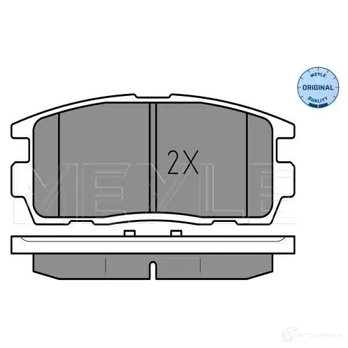 Тормозные колодки дисковые, комплект MEYLE 24499 2449 8 1407831 025 244 9815/W изображение 1