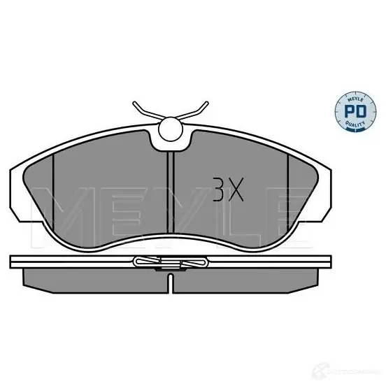 Тормозные колодки дисковые, комплект MEYLE MBP1667PD 2 3603 025 236 0319/PD 1407510 изображение 1